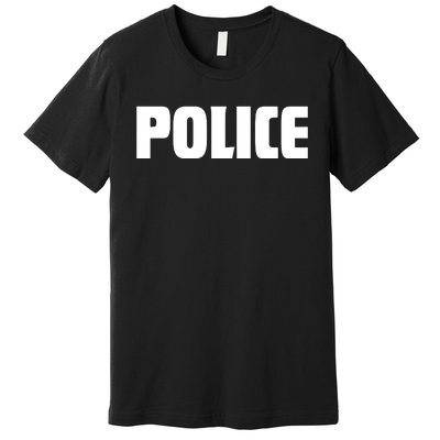 Police Costume Cop Uniform Officer Halloween Premium T-Shirt