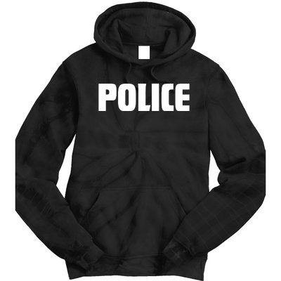 Police Costume Cop Uniform Officer Halloween Tie Dye Hoodie