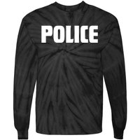 Police Costume Cop Uniform Officer Halloween Tie-Dye Long Sleeve Shirt