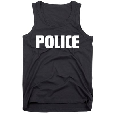 Police Costume Cop Uniform Officer Halloween Tank Top