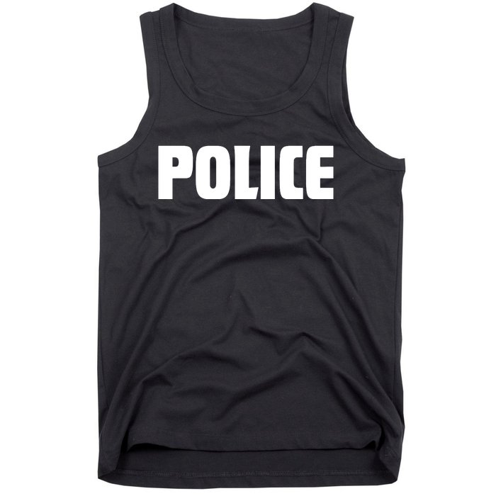 Police Costume Cop Uniform Officer Halloween Tank Top