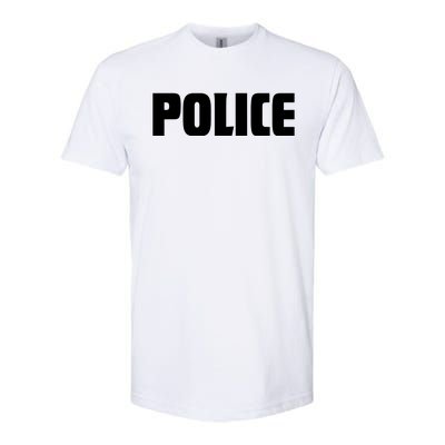 Police Costume Cop Uniform Officer Halloween Softstyle CVC T-Shirt