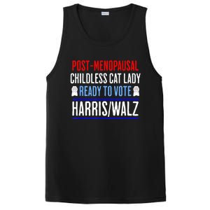 Postmenopausal Childless Cat Lady Ready To Vote Kamala PosiCharge Competitor Tank