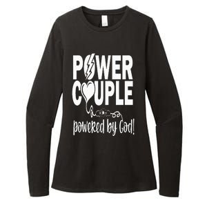 Power Couple Christian Couples Matching Valentines Day Womens CVC Long Sleeve Shirt