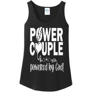 Power Couple Christian Couples Matching Valentines Day Ladies Essential Tank