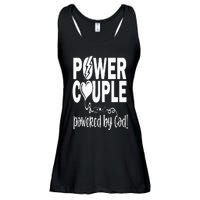 Power Couple Christian Couples Matching Valentines Day Ladies Essential Flowy Tank