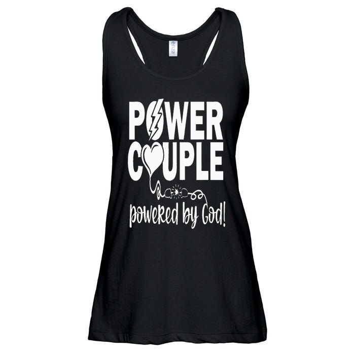 Power Couple Christian Couples Matching Valentines Day Ladies Essential Flowy Tank