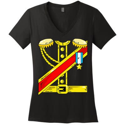 Prince Charming Costume Funny Halloween Gift Women's V-Neck T-Shirt