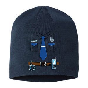 Police Costume Cop Uniform Officer Halloween Sustainable Beanie