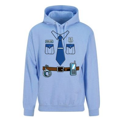 Police Costume Cop Uniform Officer Halloween Unisex Surf Hoodie