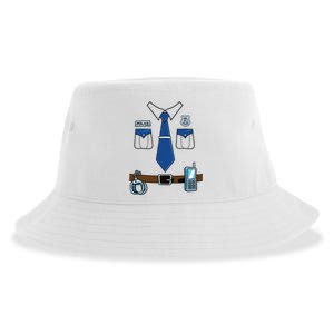 Police Costume Cop Uniform Officer Halloween Sustainable Bucket Hat