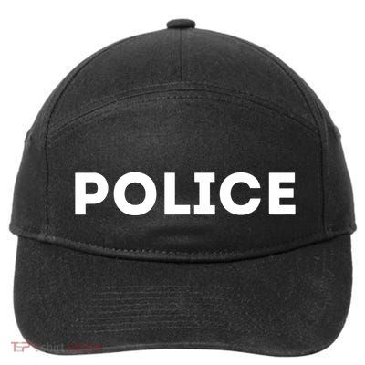 Police Costume Cop Uniform Officer Halloween 7-Panel Snapback Hat