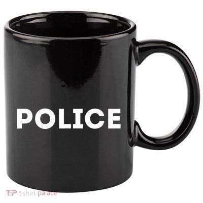 Police Costume Cop Uniform Officer Halloween 11oz C Handle Ceramic Mug