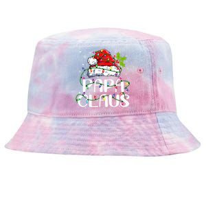 Papa Claus Christmas Lights Pajama Family Matching Tie-Dyed Bucket Hat