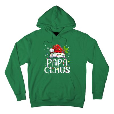 Papa Claus Christmas Lights Pajama Family Matching Hoodie