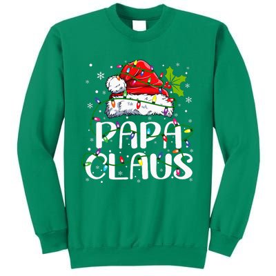 Papa Claus Christmas Lights Pajama Family Matching Sweatshirt