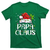 Papa Claus Christmas Lights Pajama Family Matching T-Shirt