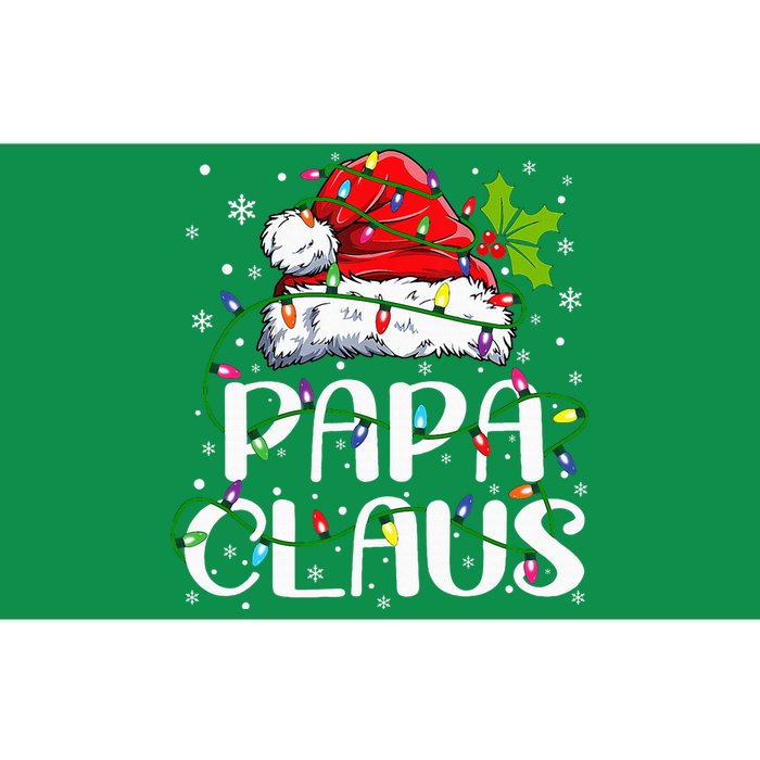 Papa Claus Christmas Lights Pajama Family Matching Bumper Sticker