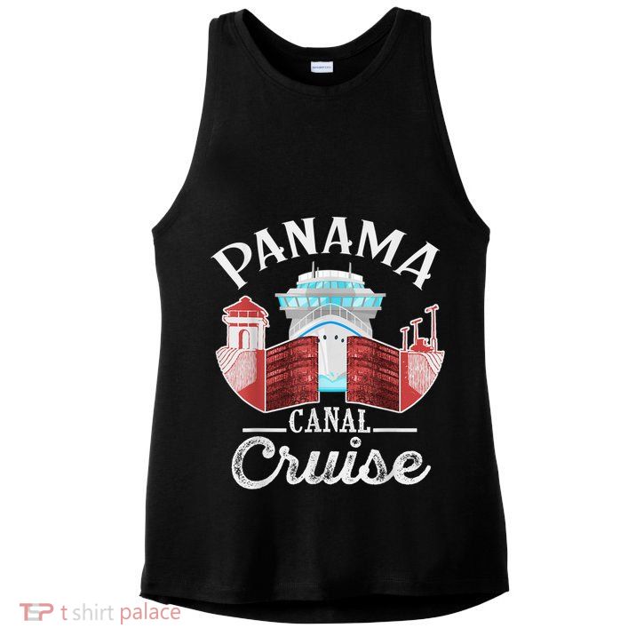 Panama Canal Cruise Men, Women, Boys And Girls Cruising Ladies PosiCharge Tri-Blend Wicking Tank