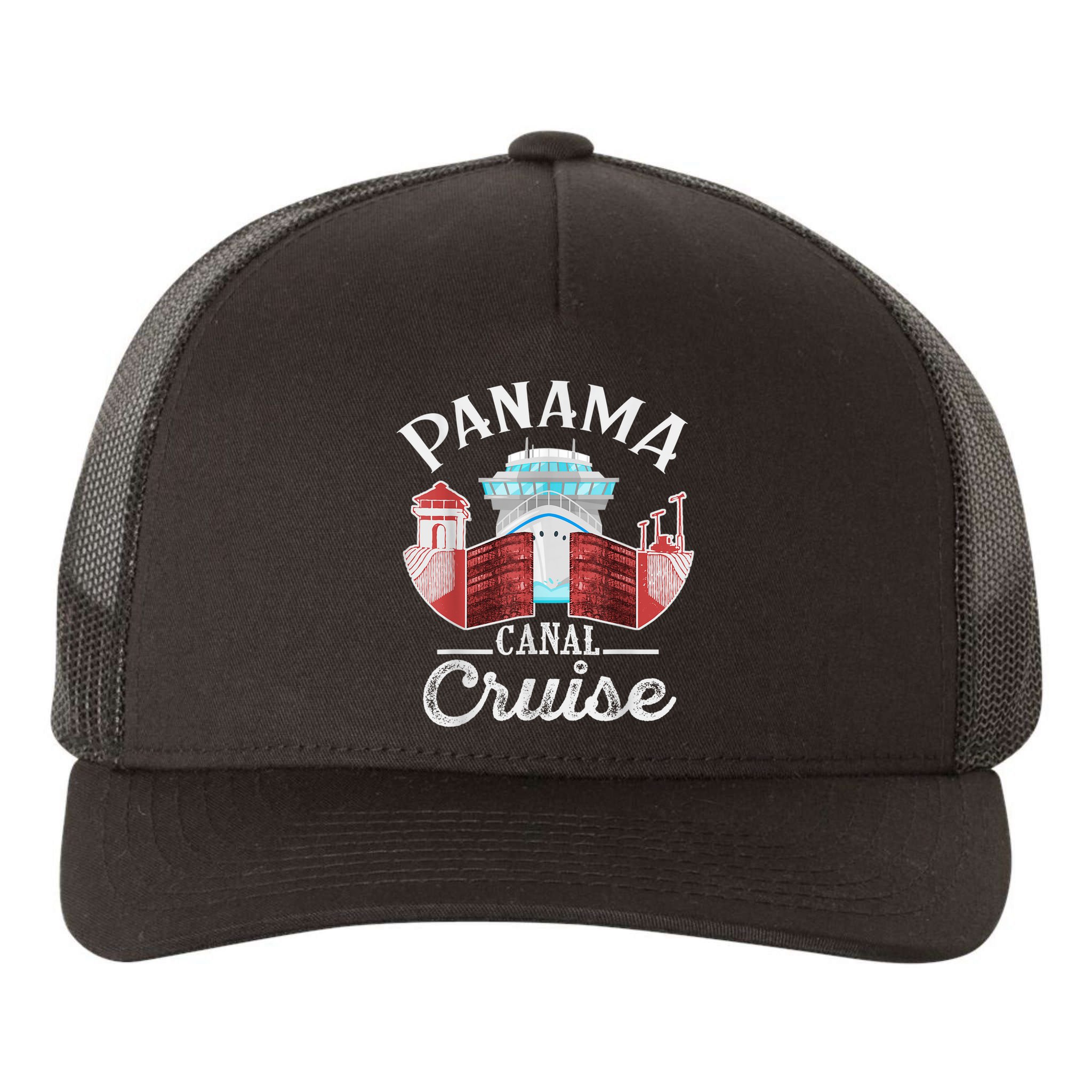 Panama Canal Cruise Men, Women, Boys And Girls Cruising Yupoong Adult 5-Panel Trucker Hat