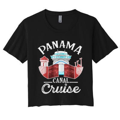 Panama Canal Cruise Men, Women, Boys And Girls Cruising Women's Crop Top Tee