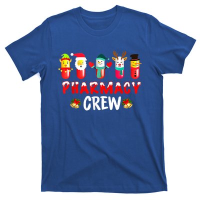 Pharmacy Crew Christmas Snow Reindeer Santa Claus Gift T-Shirt