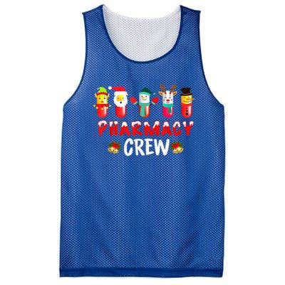 Pharmacy Crew Christmas Snow Reindeer Santa Claus Gift Mesh Reversible Basketball Jersey Tank