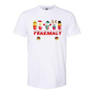 Pharmacy Crew Christmas Snow Reindeer Santa Claus Gift Softstyle CVC T-Shirt