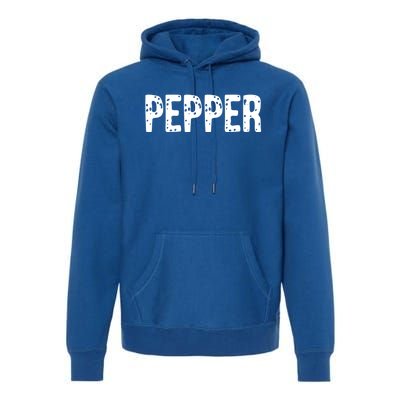 Pepper Costume Couple Salt And Pepper Costume Gift Premium Hoodie