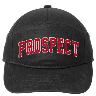 Prospect Connecticut Ct Vintage Sports Design Red 7-Panel Snapback Hat