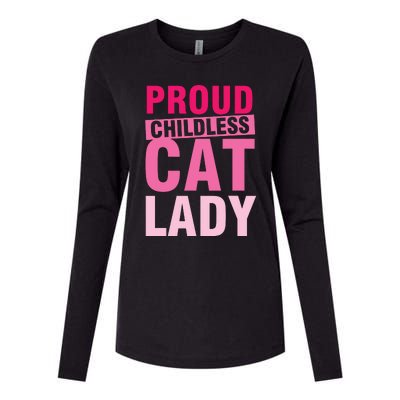 Proud Childless Cat Lady Vintage Design Womens Cotton Relaxed Long Sleeve T-Shirt