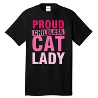 Proud Childless Cat Lady Vintage Design Tall T-Shirt