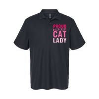 Proud Childless Cat Lady Vintage Design Softstyle Adult Sport Polo