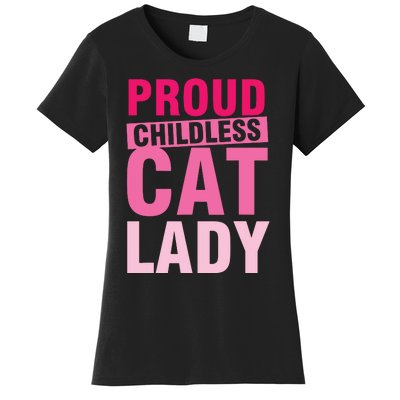 Proud Childless Cat Lady Vintage Design Women's T-Shirt