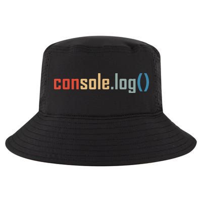 Programming Code Console Log Javascript Debugging Programmer Cool Comfort Performance Bucket Hat