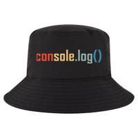 Programming Code Console Log Javascript Debugging Programmer Cool Comfort Performance Bucket Hat
