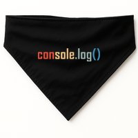 Programming Code Console Log Javascript Debugging Programmer USA-Made Doggie Bandana