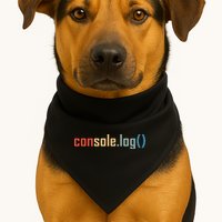 Programming Code Console Log Javascript Debugging Programmer USA-Made Doggie Bandana