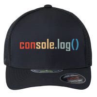 Programming Code Console Log Javascript Debugging Programmer Flexfit Unipanel Trucker Cap