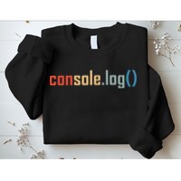 Programming Code Console Log Javascript Debugging Programmer Sweatshirt