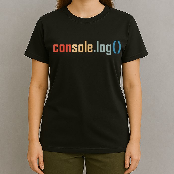 Programming Code Console Log Javascript Debugging Programmer T-Shirt