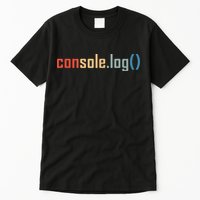 Programming Code Console Log Javascript Debugging Programmer Tall T-Shirt