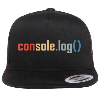 Programming Code Console Log Javascript Debugging Programmer Flatbill Hat
