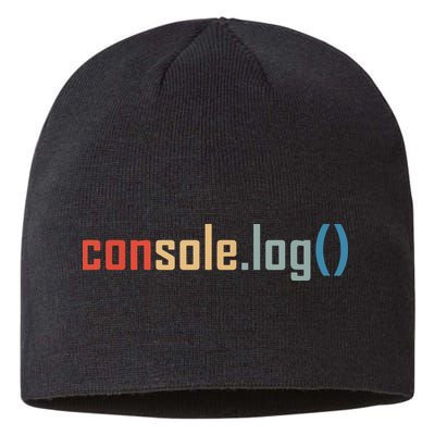 Programming Code Console Log Javascript Debugging Programmer Sustainable Beanie