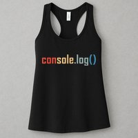 Programming Code Console Log Javascript Debugging Programmer Womens Tank Top