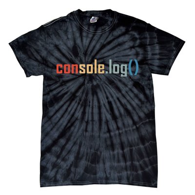 Programming Code Console Log Javascript Debugging Programmer Tie-Dye T-Shirt
