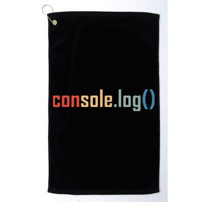 Programming Code Console Log Javascript Debugging Programmer Golf Towel
