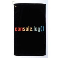 Programming Code Console Log Javascript Debugging Programmer Golf Towel