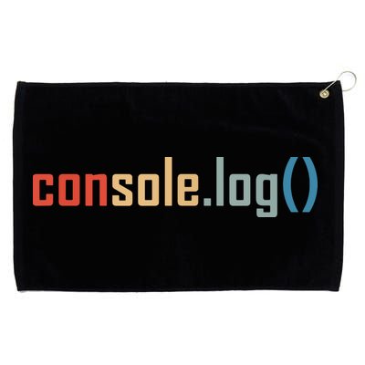 Programming Code Console Log Javascript Debugging Programmer Grommeted Golf Towel