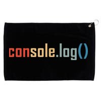 Programming Code Console Log Javascript Debugging Programmer Grommeted Golf Towel